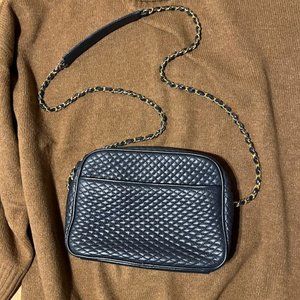 Giani Bernini Cross Body Bag - Blue - Leather